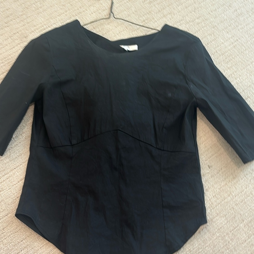Sea new york black tie blouse